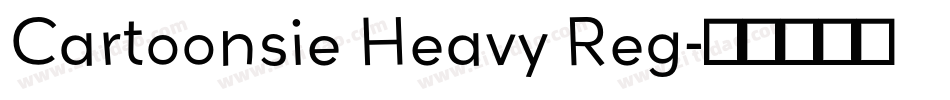 Cartoonsie Heavy Reg字体转换